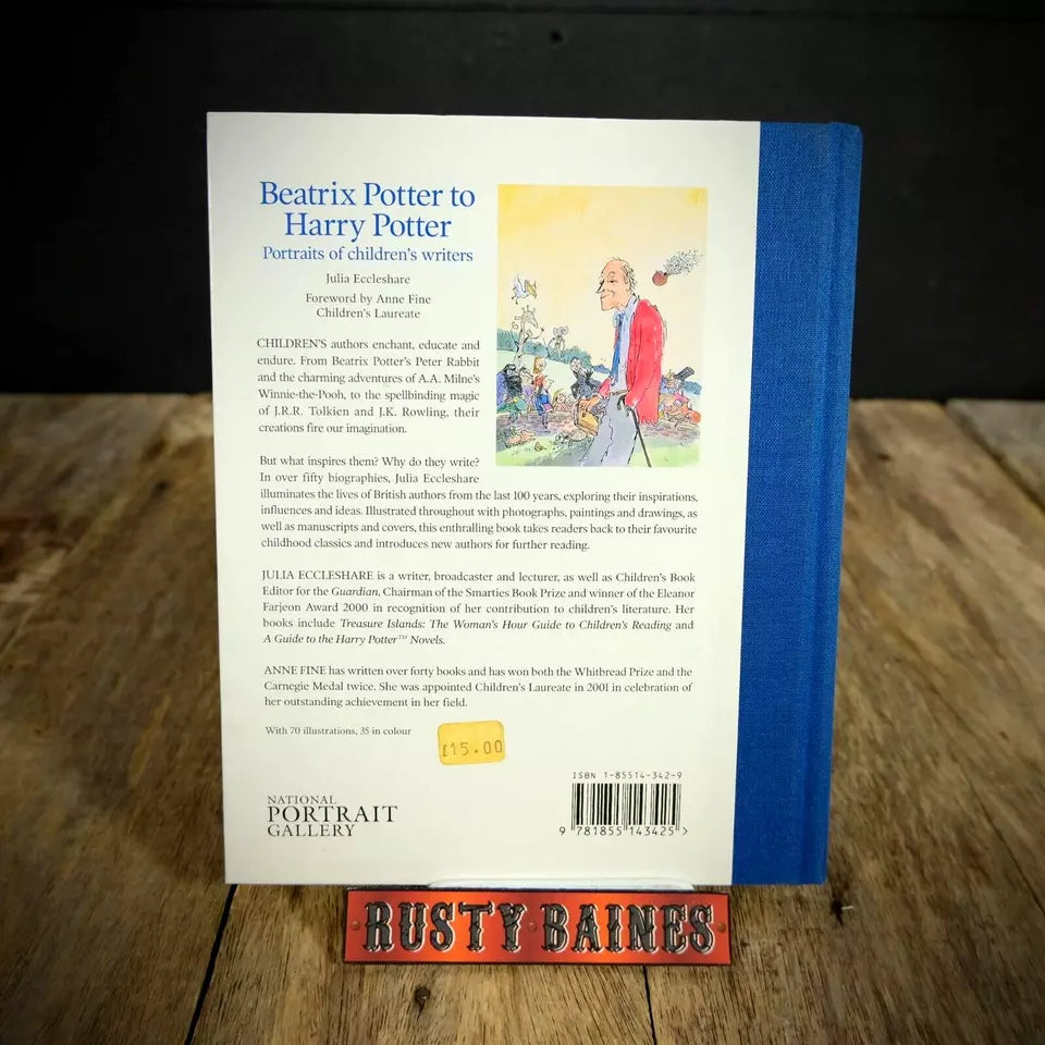 Beatrix Potter to Harry Potter, Children's Writers, J Eccleshare, 2002 Hardcover