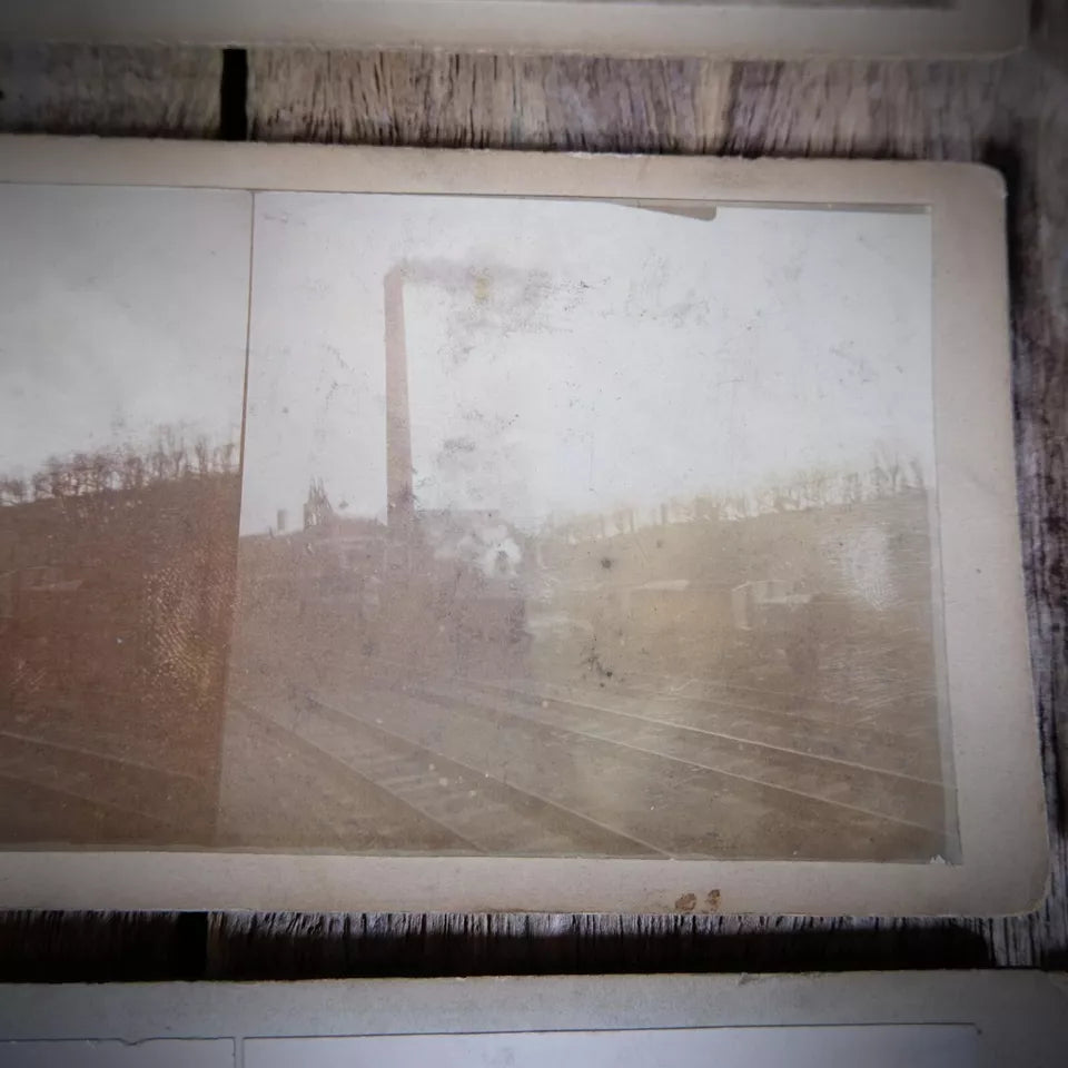Stereoview Card, Railway Bundle, Steam Train Interest