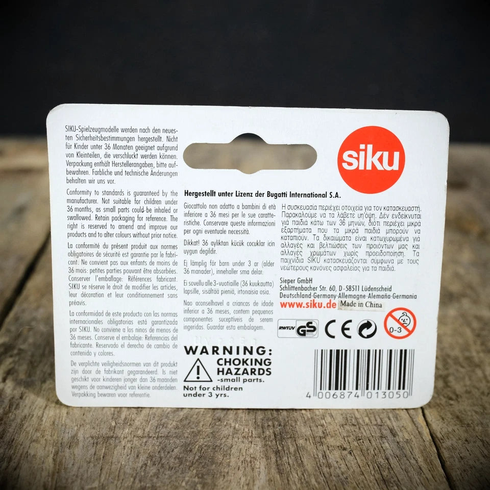 SIKU 1305 Bugatti Veyron, Blisterpack, Opened