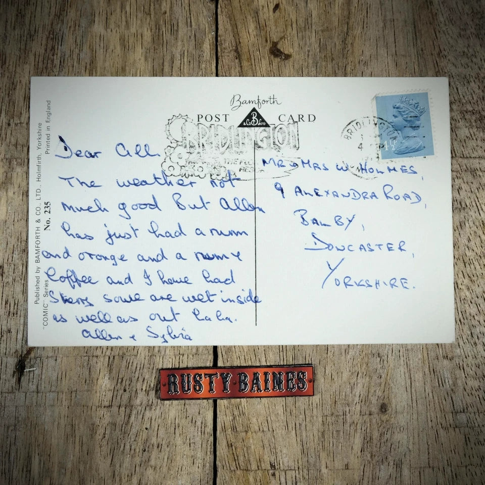 Postcard, Bamforth Comic, Nightmare Dream Busty Woman in Bed