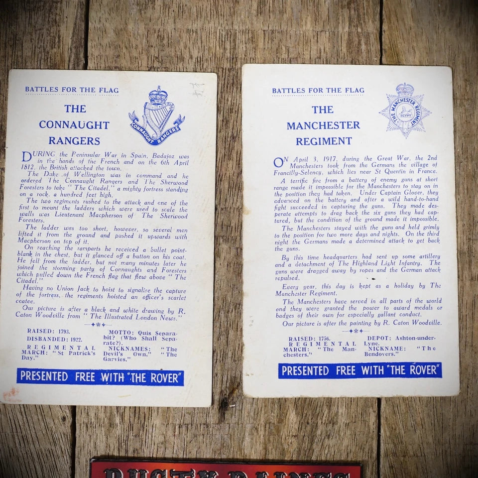 The Rover Comic Promo Cards, Connaught Rangers/Manchester Regiment