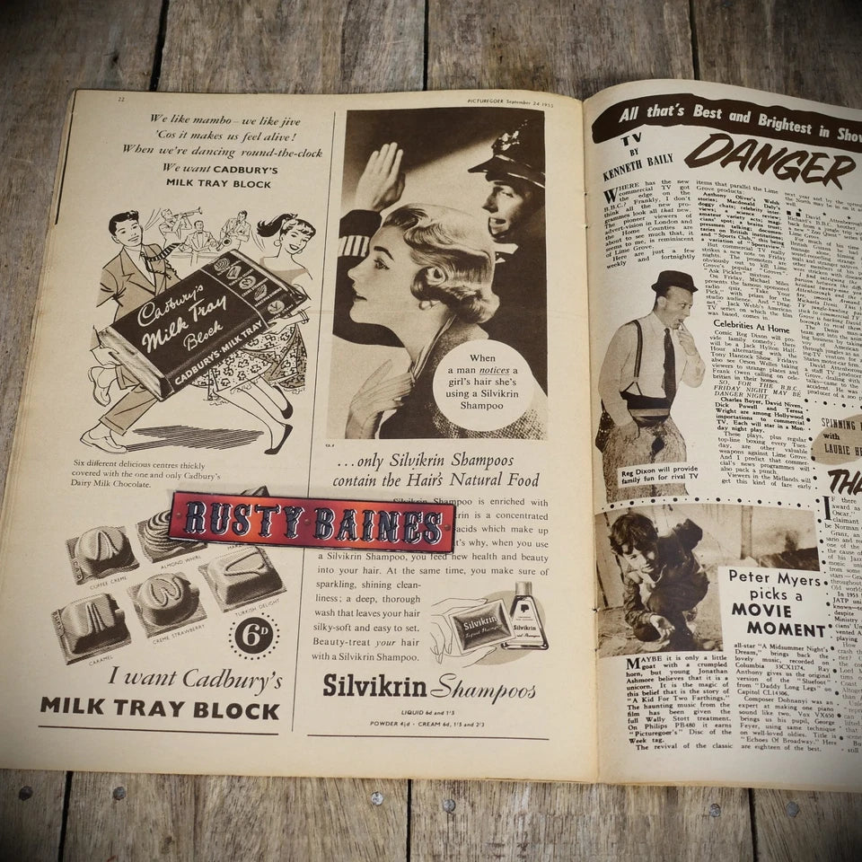 Vintage Picturegoer Magazine Sept 24 1955, Film/Cinema, Mara Corday Cover