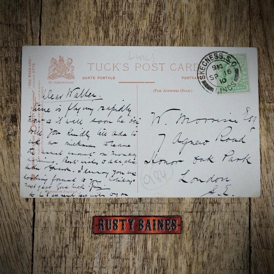 Postcard, Tuck Oilette Comic, Rest & Romance at Skegness