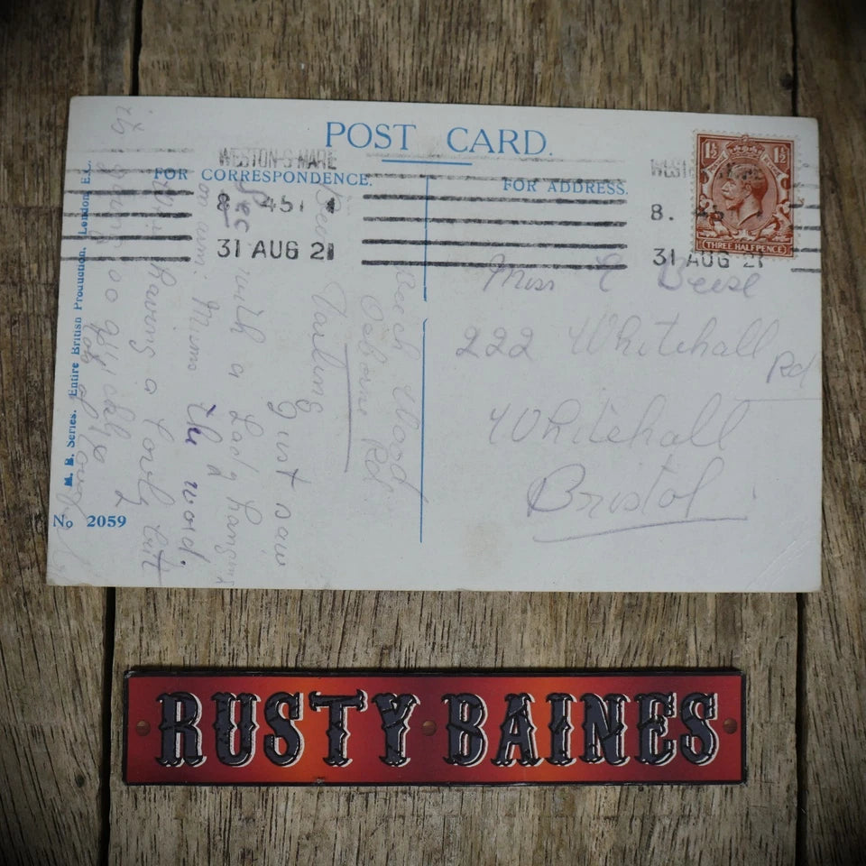 Postcard, Comic, Black Eye Man, Not that Sort of Girl