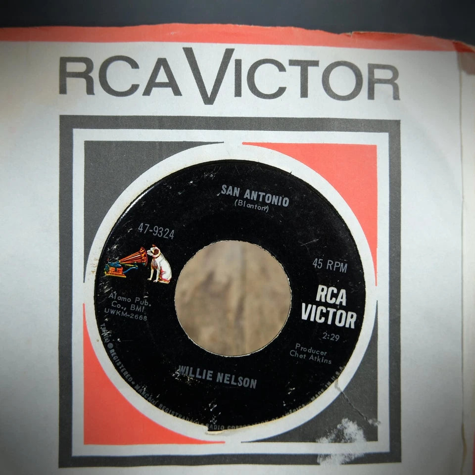 Record 7" Single, Willie Nelson San Antonio/To Make a Long Story Short