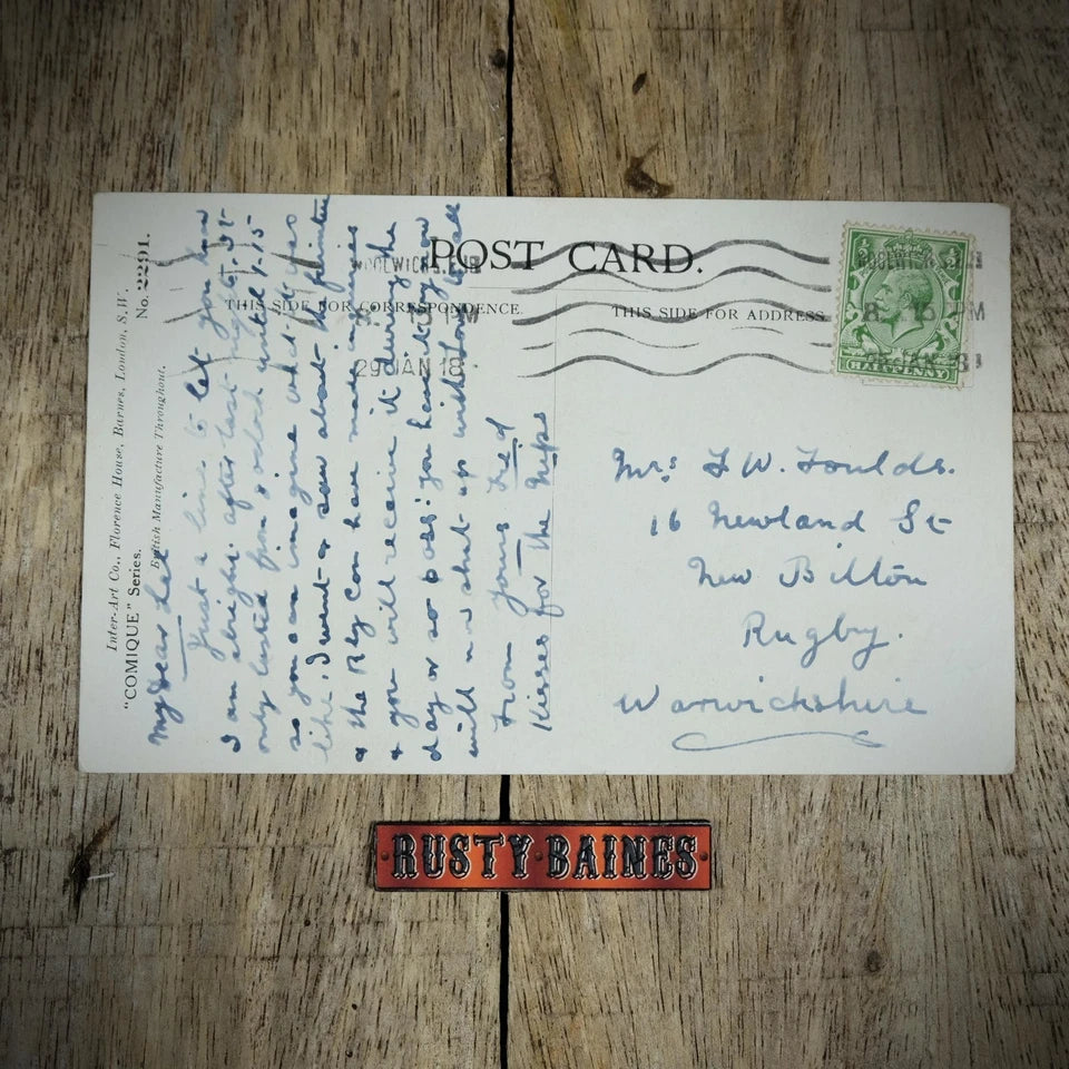 Postcard, Donald McGill Comic, Smoking, Cigarette Picture Cards