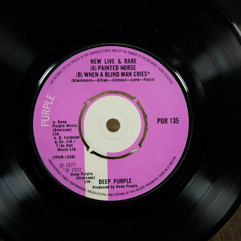 Record 7" Single, Deep Purple Black Night Live/Painted Horse, Promo