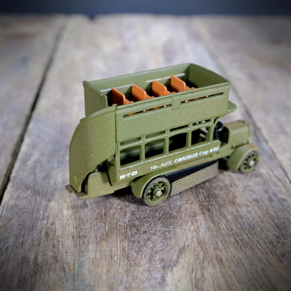 Corgi WW1 Centenary Old Bill Military Bus, 16th AUX Omnibus ASC 1/76