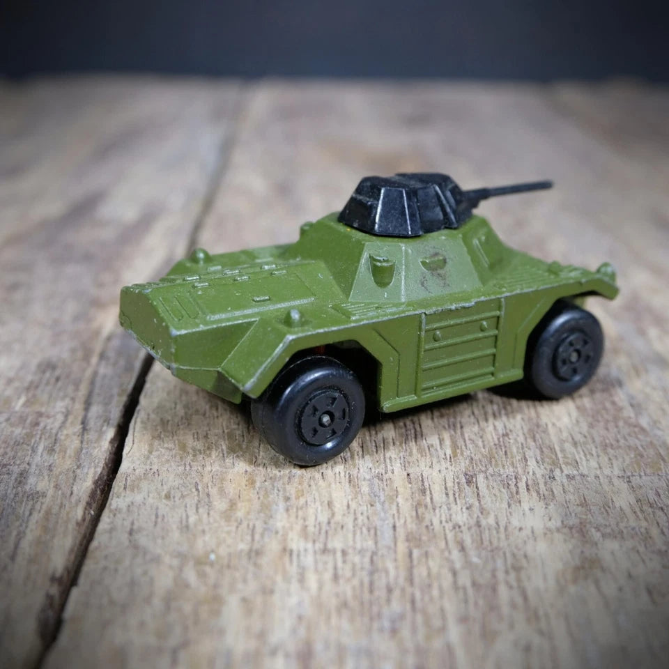 Bundleof Vintage Matchbox Military Vehicles, Stoat, Carrier, Weasel, Playworn