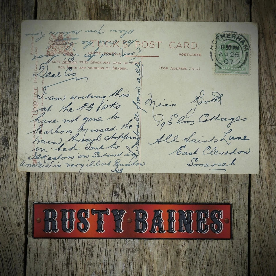 Postcard, Rotherham High Street 1907, Printed