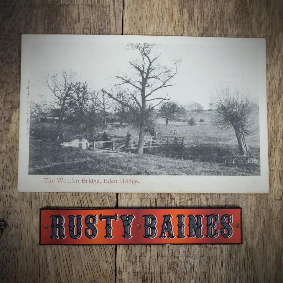 Postcard, Edenbridge, Wooden Bridge