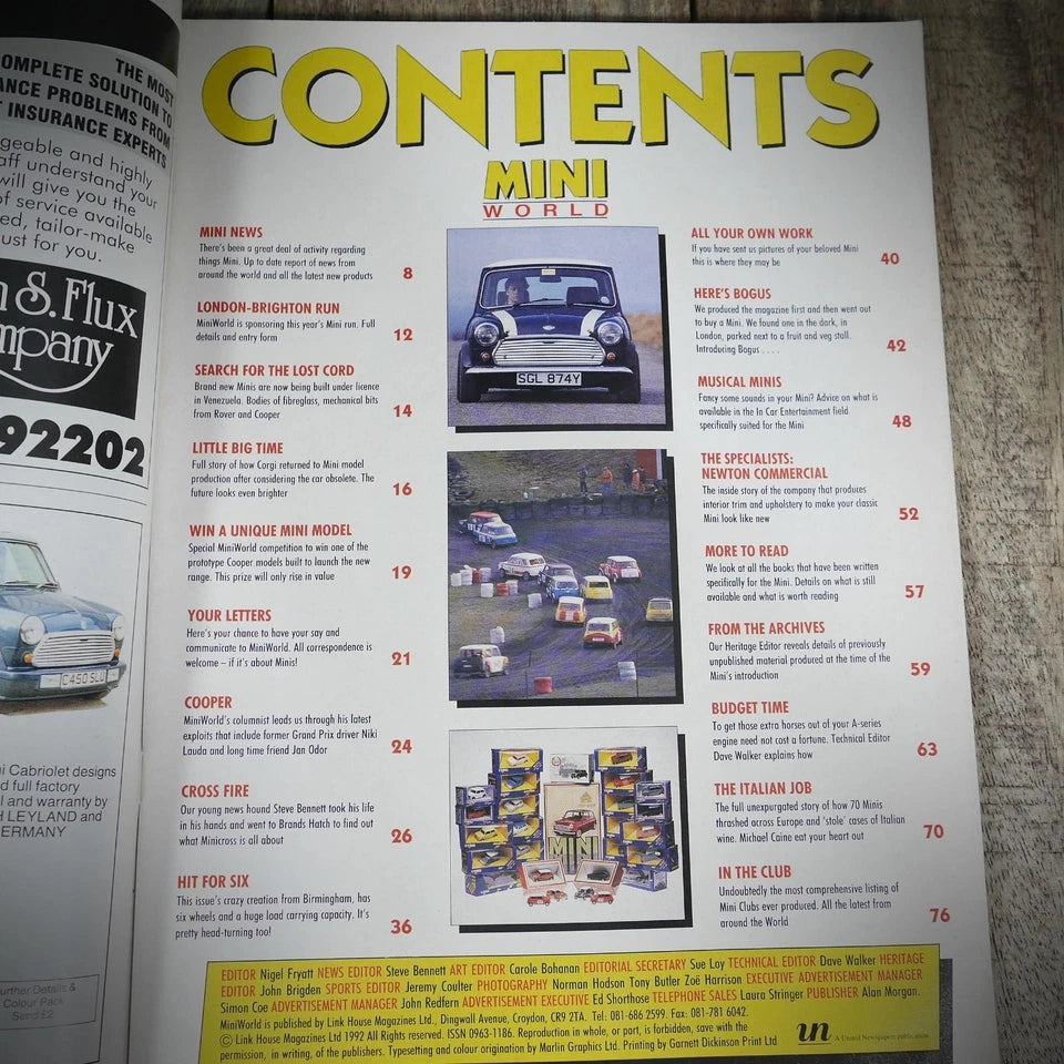 Mini World Back Issue, #3 Spring 1992