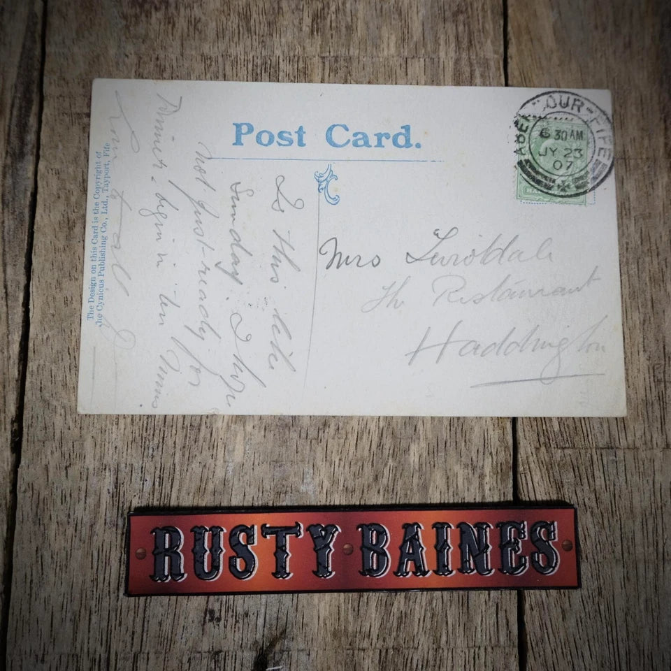 Postcard, Comic, Our Ferry Boat, Cynicus, Underpowered Steam Ship