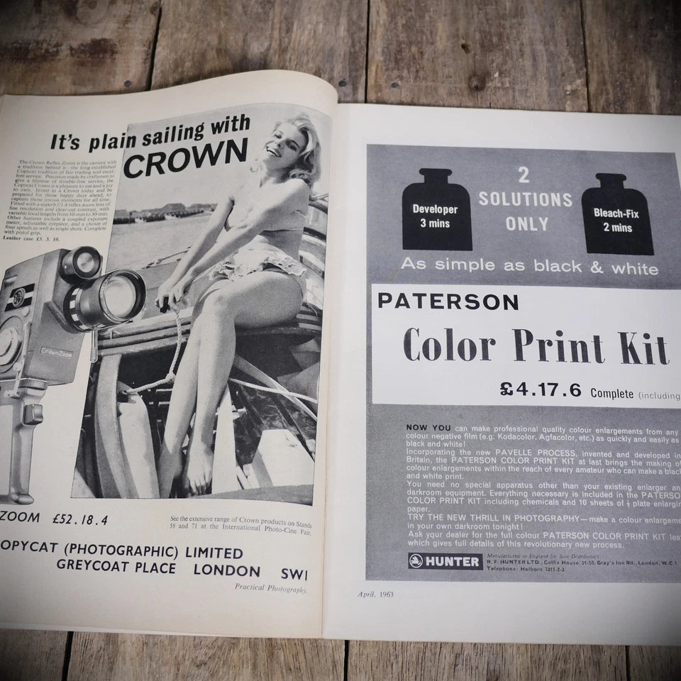 Vintage Practical Photography Magazine April 1963