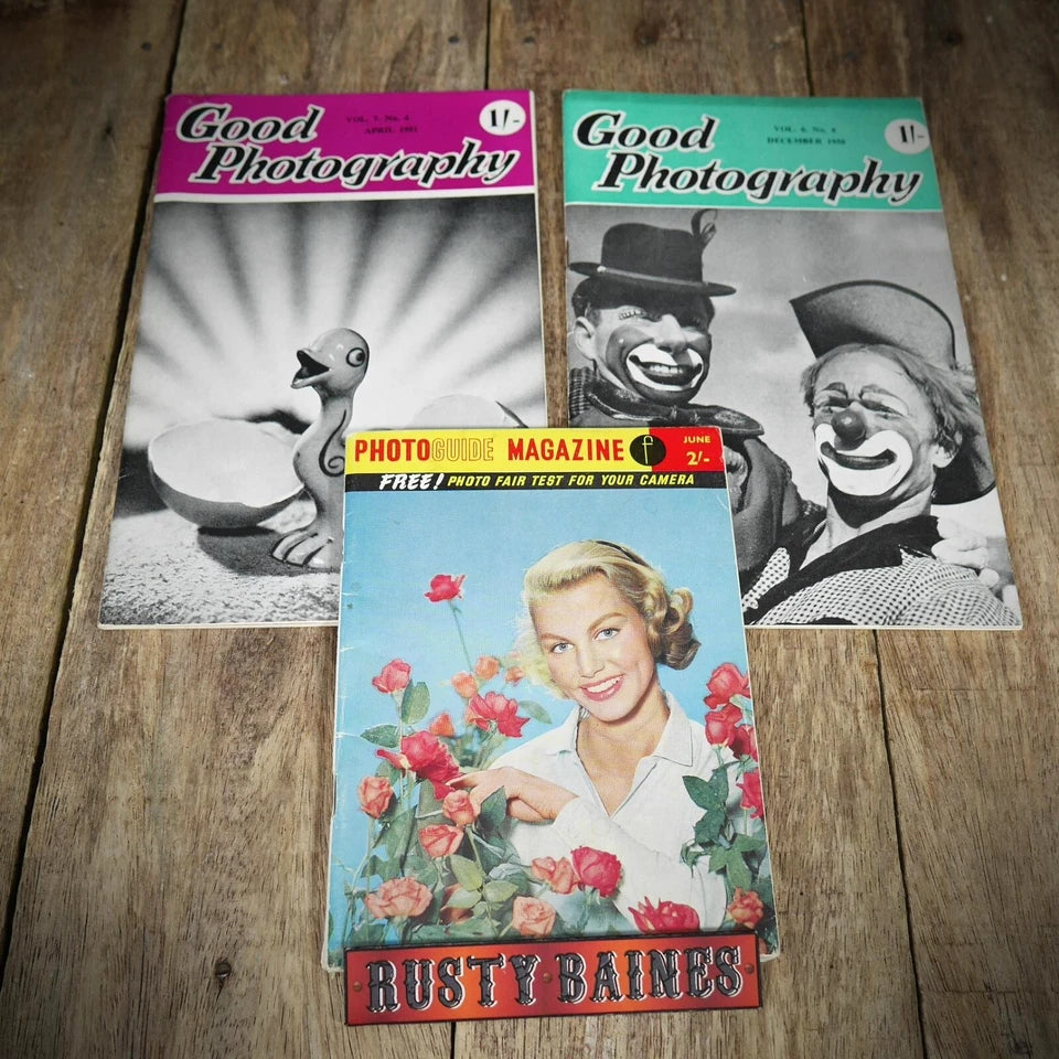 Vintage Pocket Magazines, Back Issue, Good Photography & Photo Guide 1950/51/61