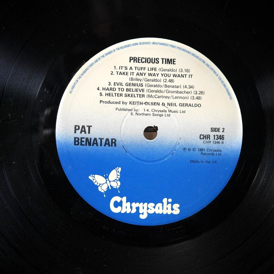 Record LP Album, Pat Benatar, Precious Time