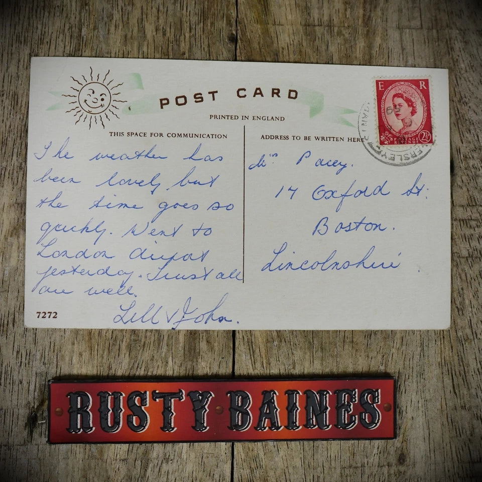 Postcard, Birthday Present Gift for Husband, Busty Glamour Girl