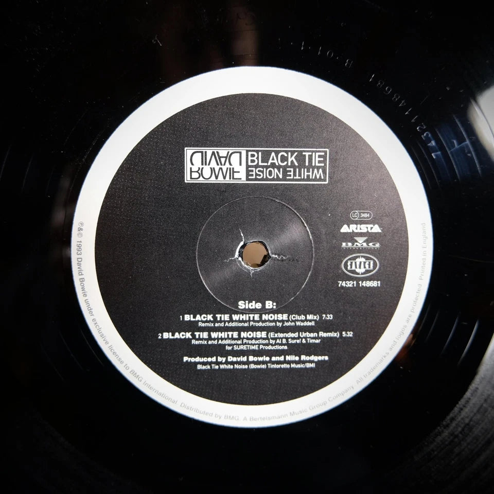 Record 12" Single, David Bowie, Black Tie, White Noise