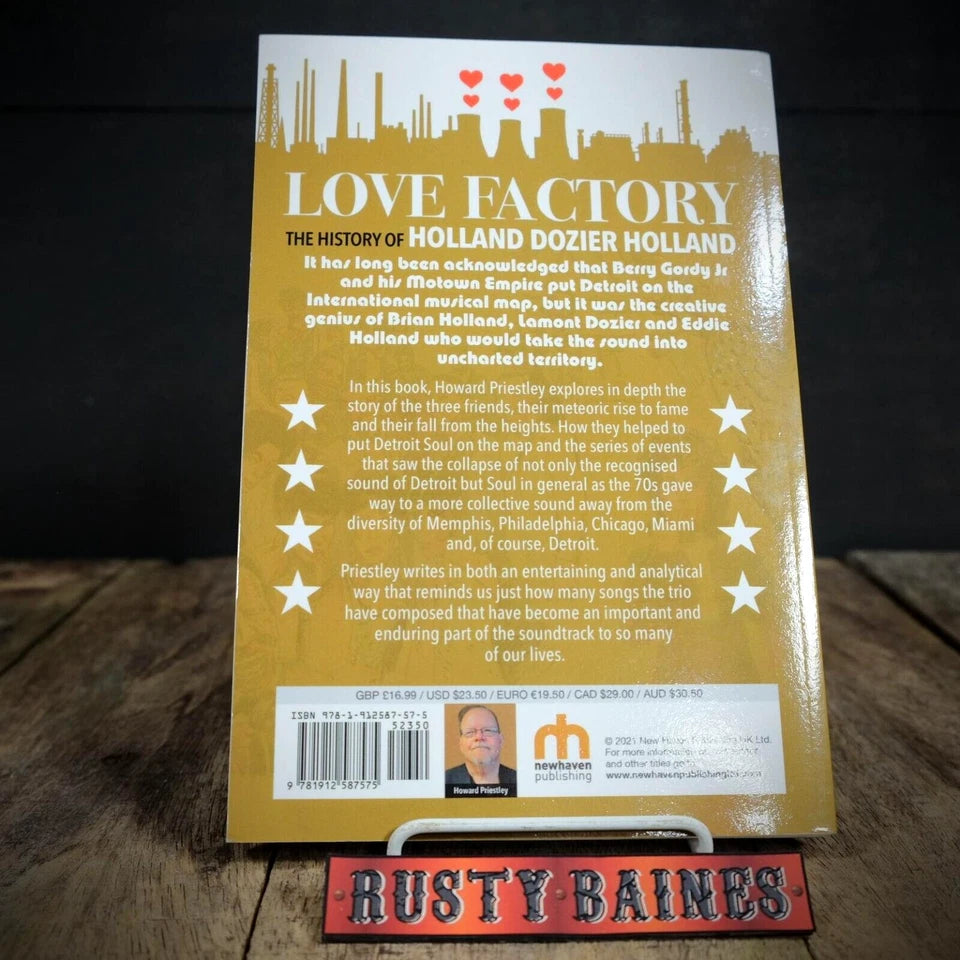 Love Factory, Holland Dozier Holland, Soul Music, Howard Priestley, Paperback