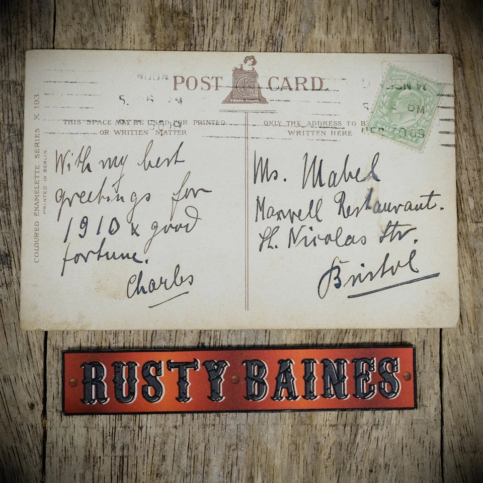 Postcard, Better Greetings, Pocket Watch Cherub New Year, Printed