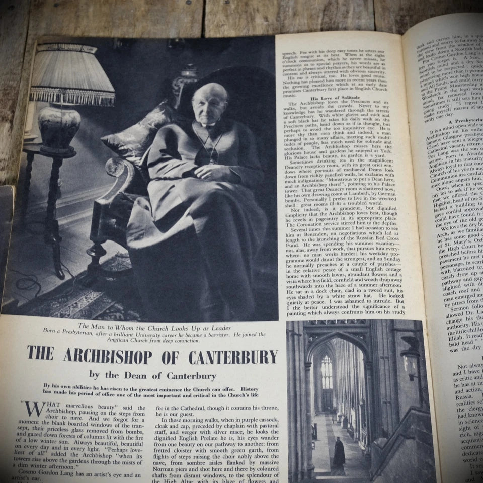 Picture Post WW2, January 24 1942 Archbishop of Canterbury, H Egerton