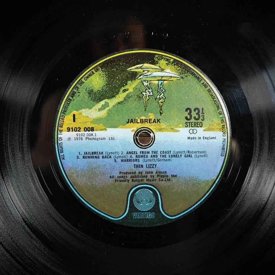 Record LP Thin Lizzy, Jailbreak Vertigo 9102 008