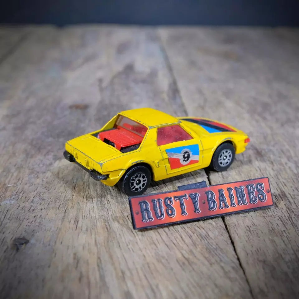 Corgi Juniors Fiat X1/9 Yellow, Playworn, No Box