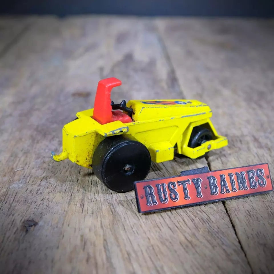 Matchbox #21Rod Road Roller, Playworn, No Box