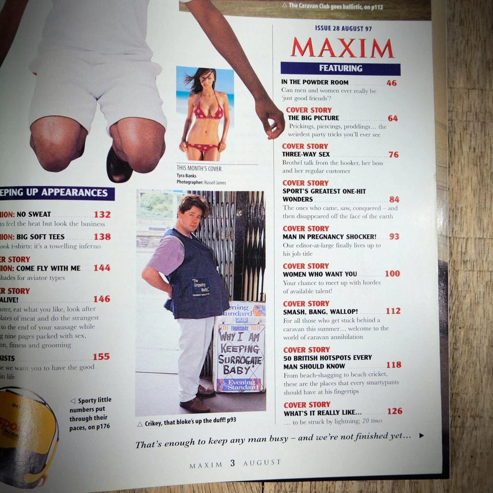 Maxim Magazine August 1997, Tyra Banks