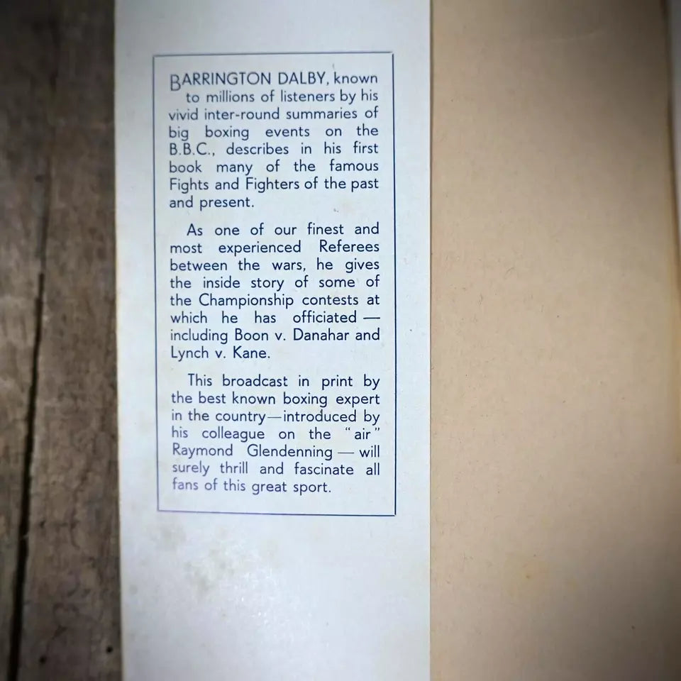 Famous Last Rounds, W Barrington Dalby, Vintage Boxing Booklet/Paperback
