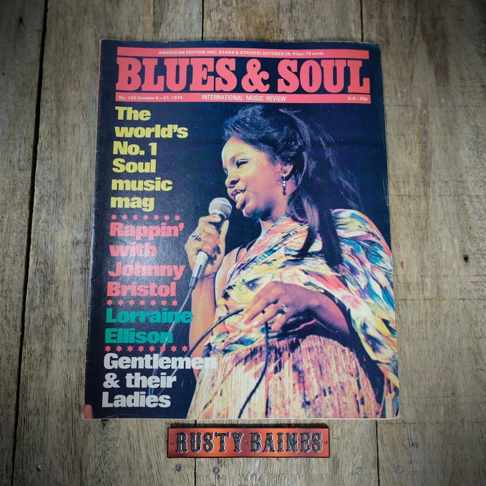 Blues & Soul Magazine #145 1974 Lorraine Ellison, Party Bump, Johnny Bristol