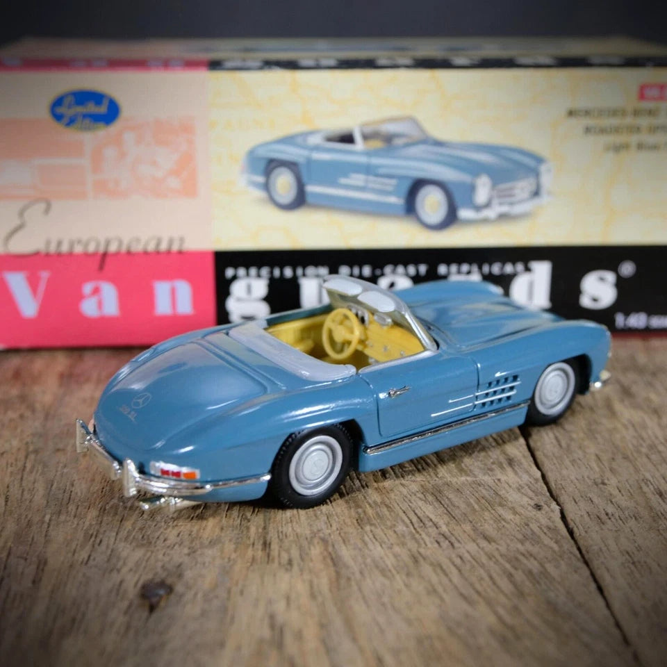 Lledo Vanguards Mercedes Benz 300 SL, Light Blue/Amber Headlamps, Boxed
