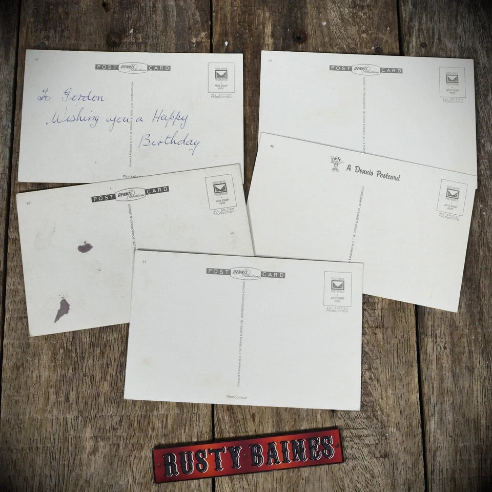 Small Bundle of Whitby Postcards by ETW Dennis, Printed