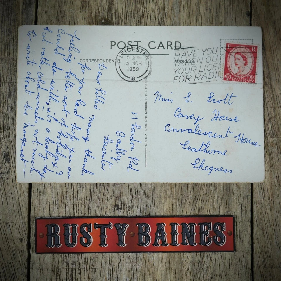 Postcard, Oadby Memorial Homes, Leicestershire, Printed
