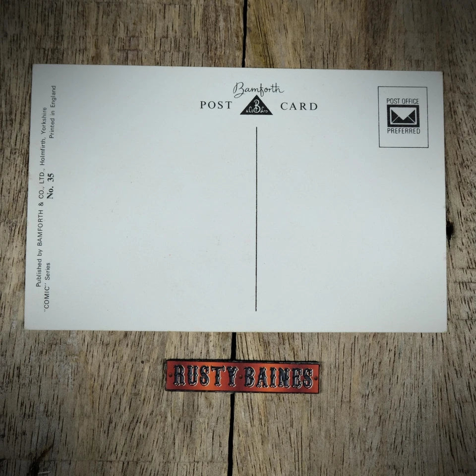 Postcard, Comic/Humour, Bamforth, Plumber Drain Cleaner