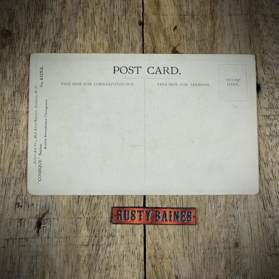 Postcard, Donald McGill Comic, Inter Art WW1 Boy Wants a Brother