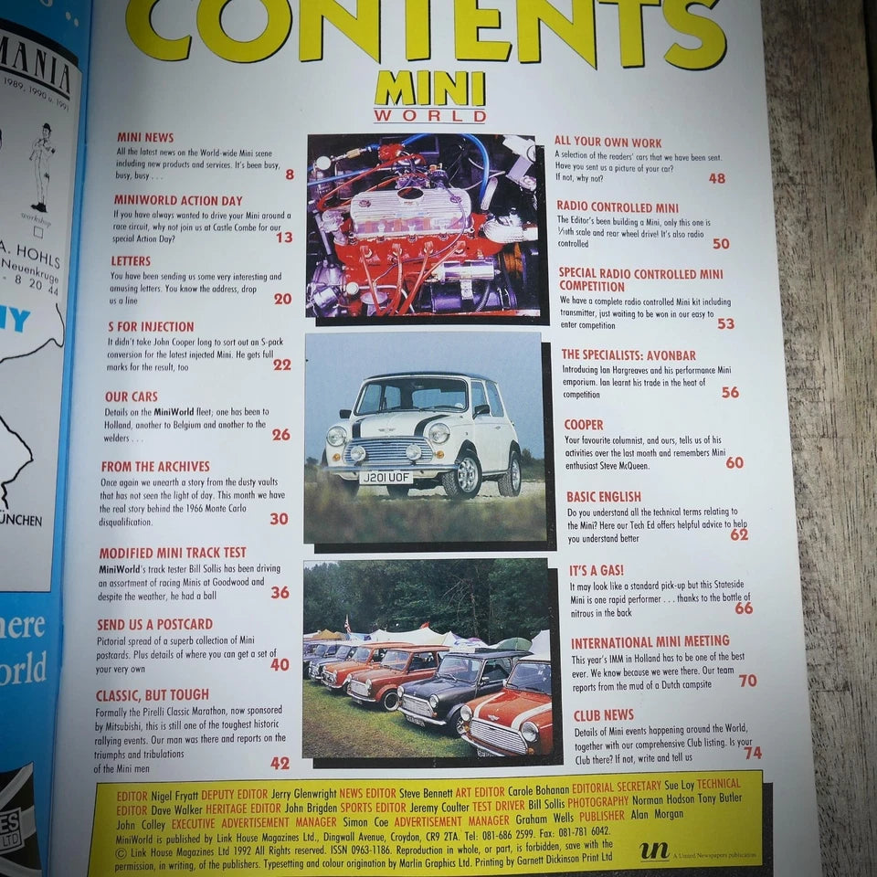 Mini World Back Issue, #5 September 1992