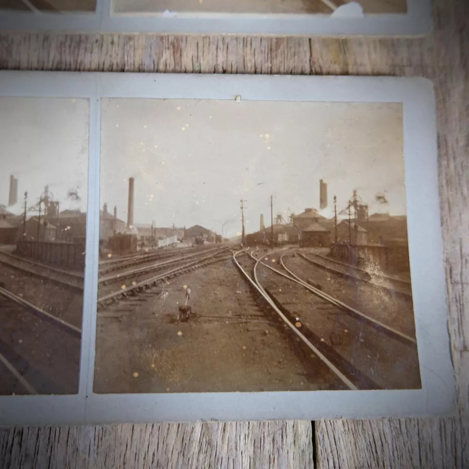 Stereoview Card, Railway Bundle, Steam Train Interest