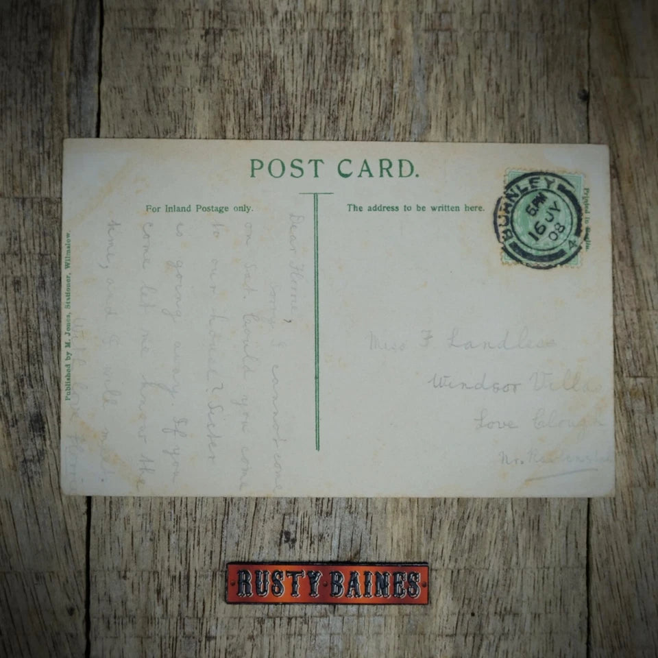 Postcard, Wilmslow Bank Square, Coat of Arms, Printed