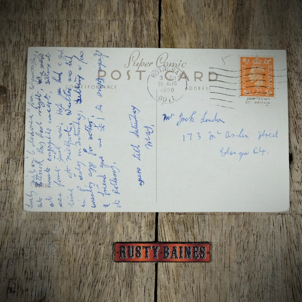 Postcard, Comic/Humour, Chubby Woman Shoved off a Diving Board