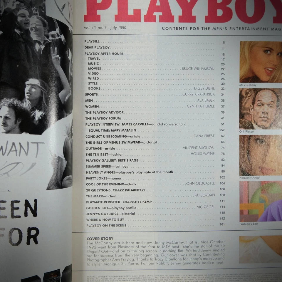 Playboy Magazine 1996 July