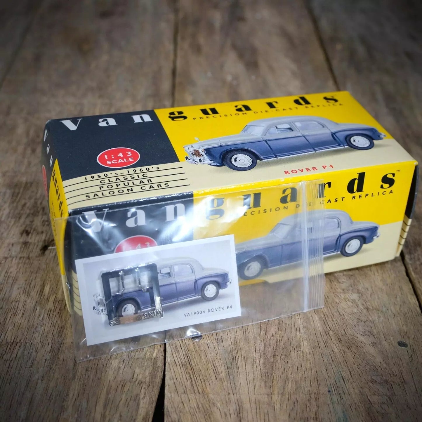 Lledo Vanguards Rover P4 Two-Tone Blue/Grey, Boxed