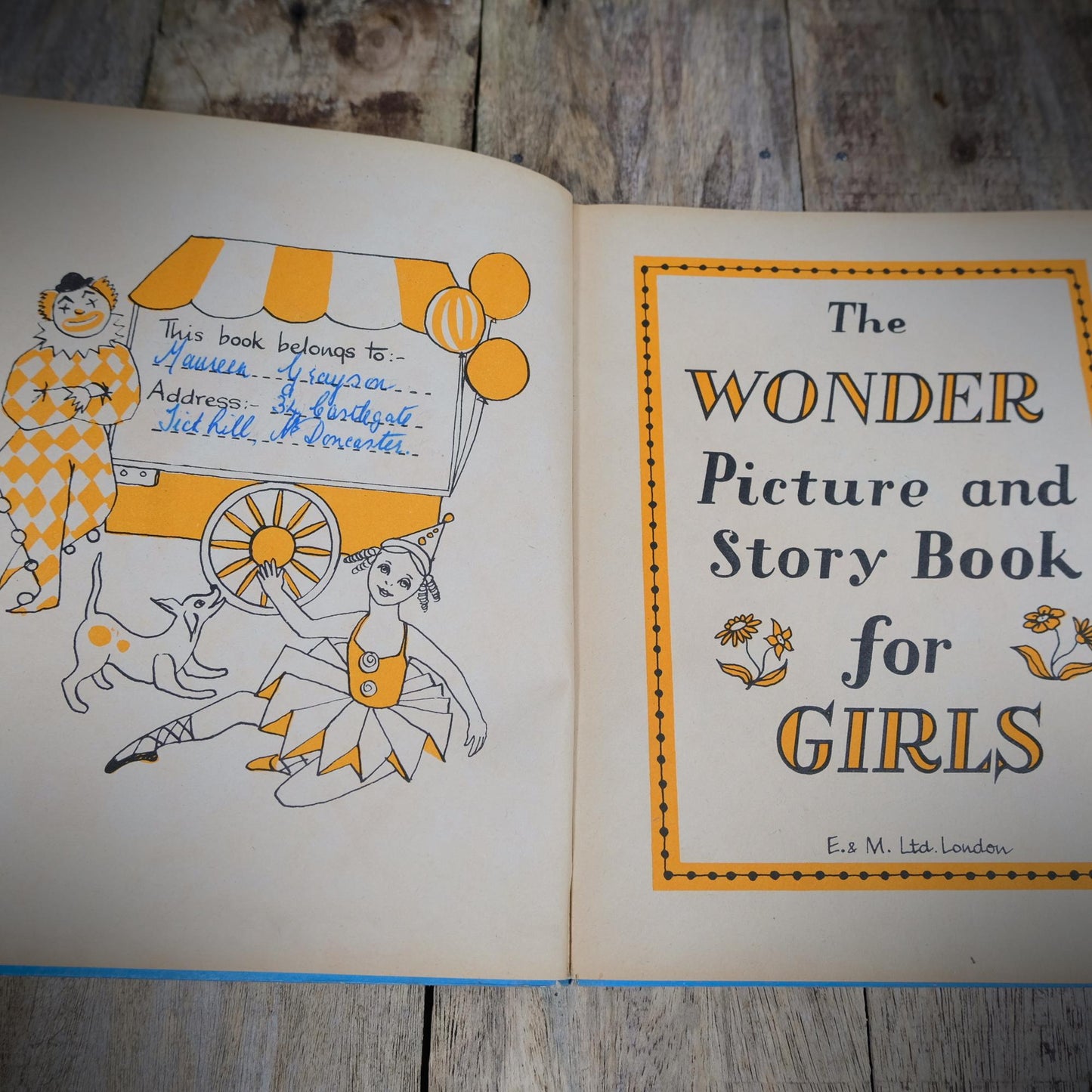 Our Girls Short Story and Picture Book, Undated Vintage Hardcover