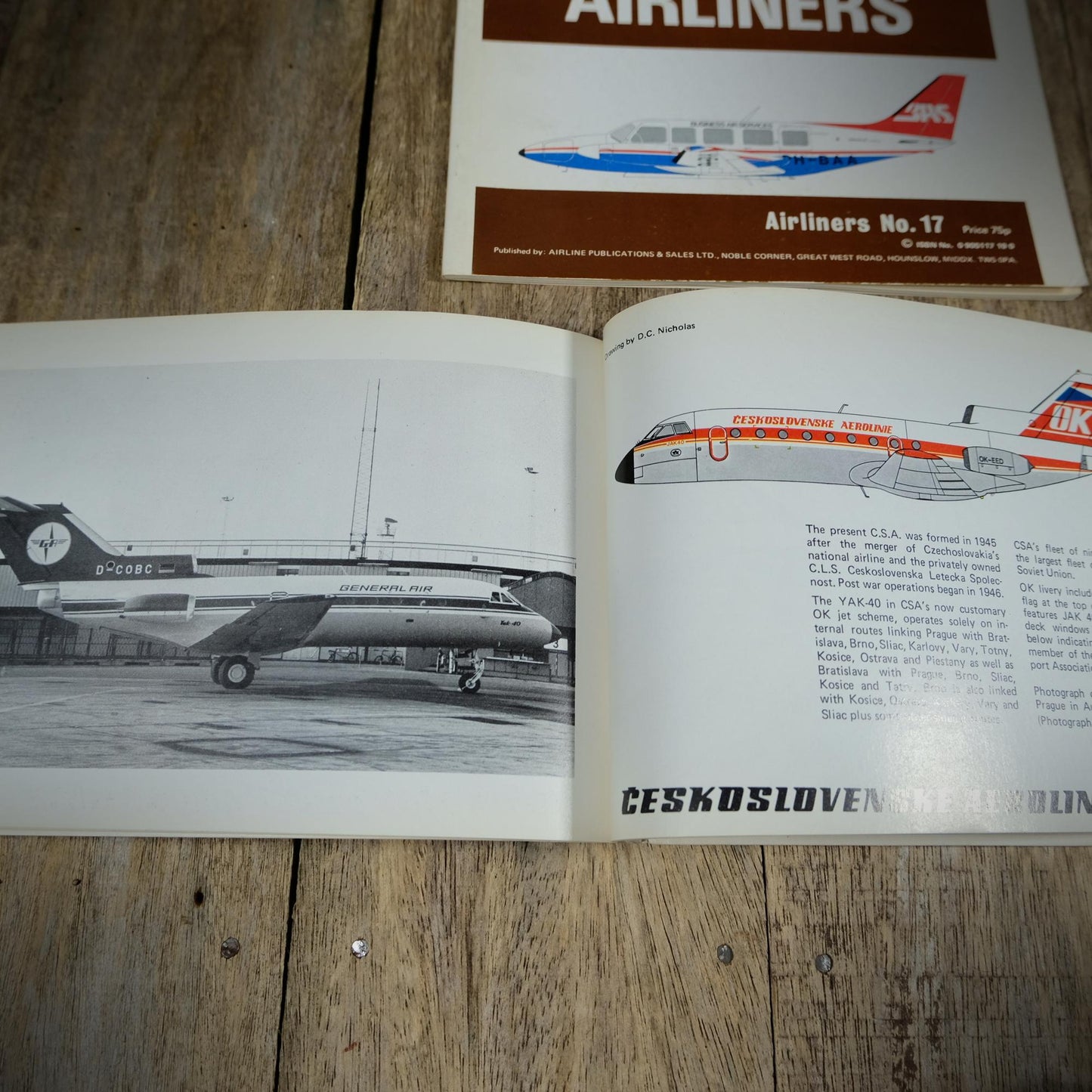 Airline Publications Airliner Series #1, 2, 3, 4, 10, 17, 1970s Softcover