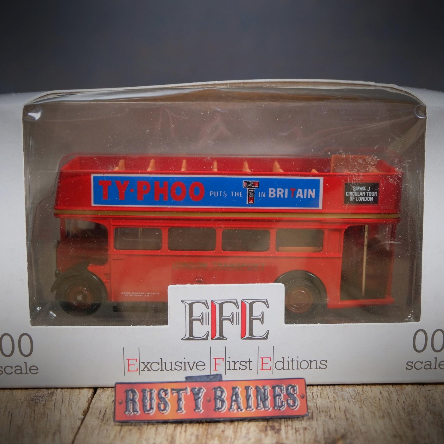 EFE AEC Regent Open Top Double Decker Bus, 00 Scale/1-76, Typhoo Tea