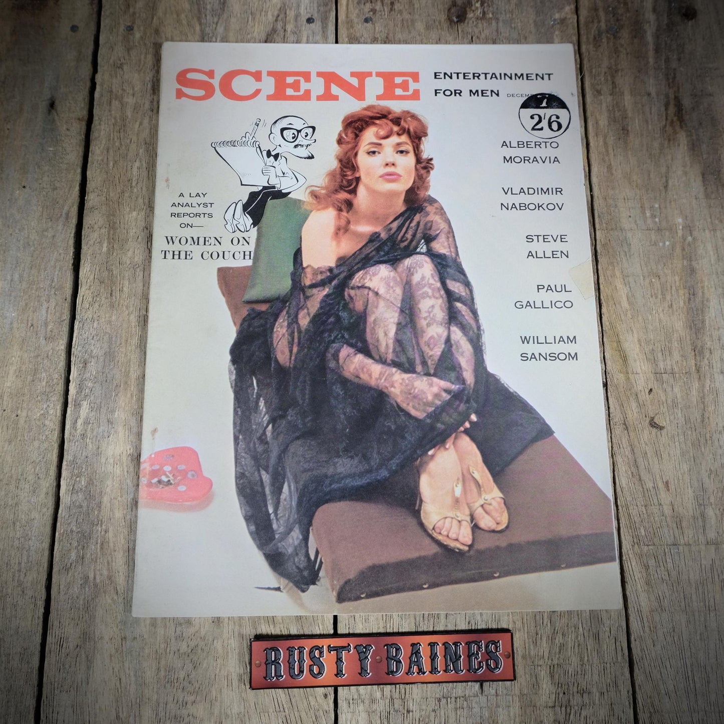 Vintage Men's U.S. Glamour/Pulp Magazine, Scene, December 1961, Glamour Girls, Stories