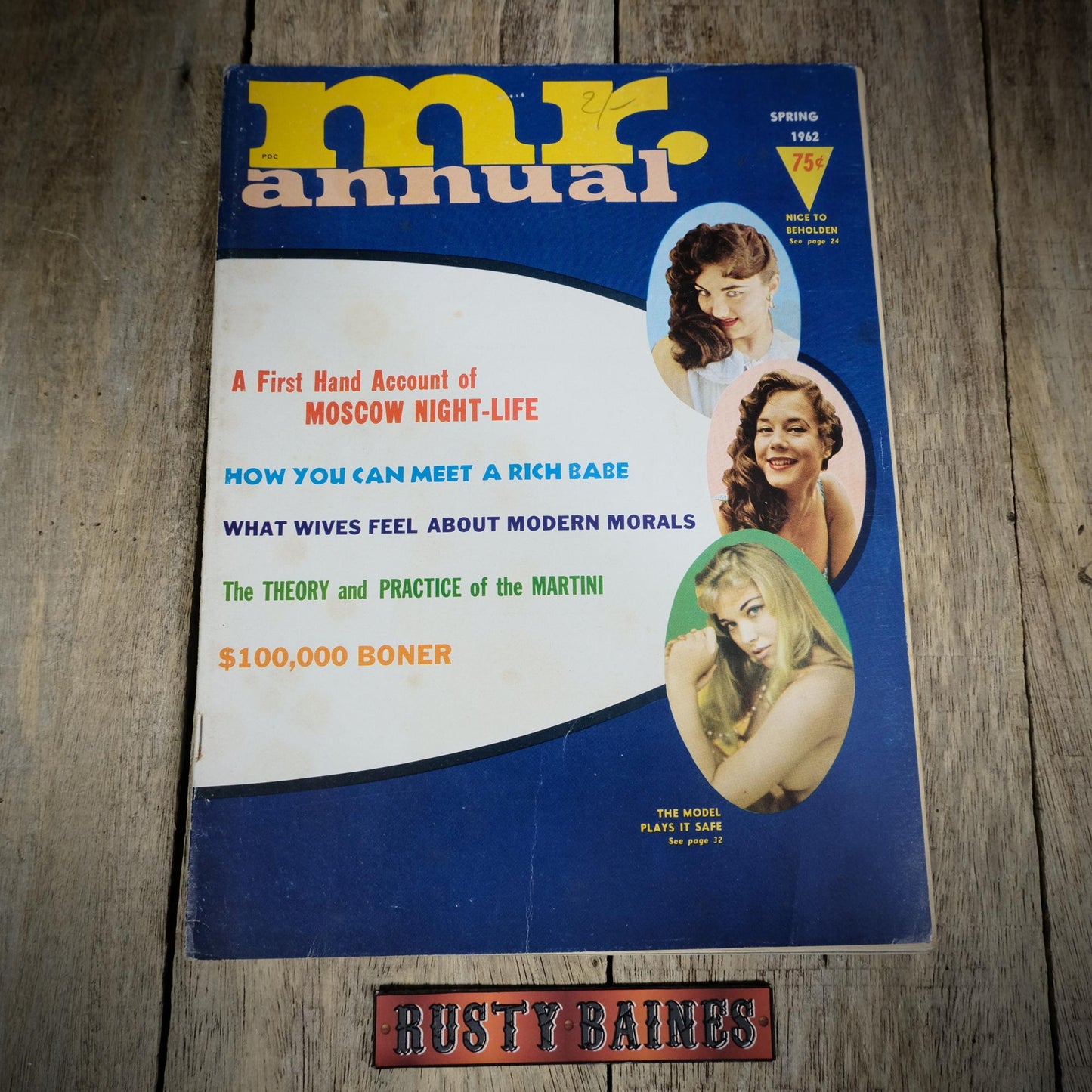 Vintage Men's U.S. Glamour/Pulp Magazine, Mr Annual, Spring 1962, Glamour Girls, Fantasy Stories