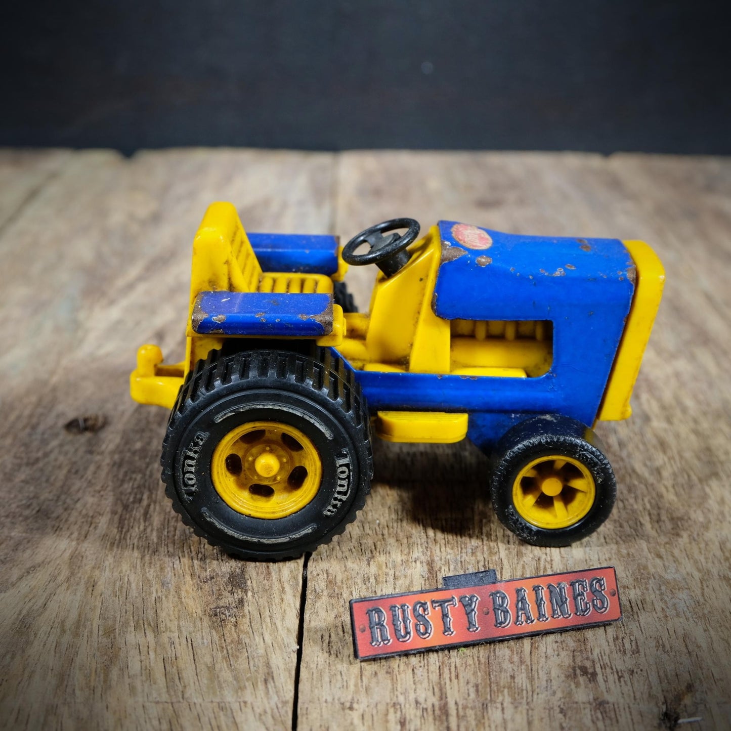 Vintage Tonka Tractor (small) Blue/Yellow