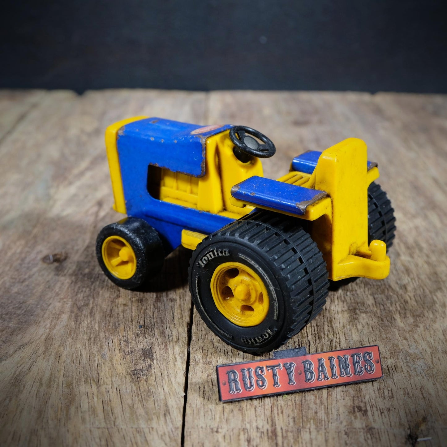 Vintage Tonka Tractor (small) Blue/Yellow