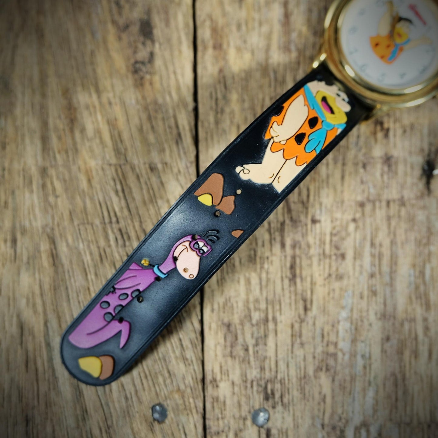 A 1990's Waltham Flintstones Watch in Original Tin